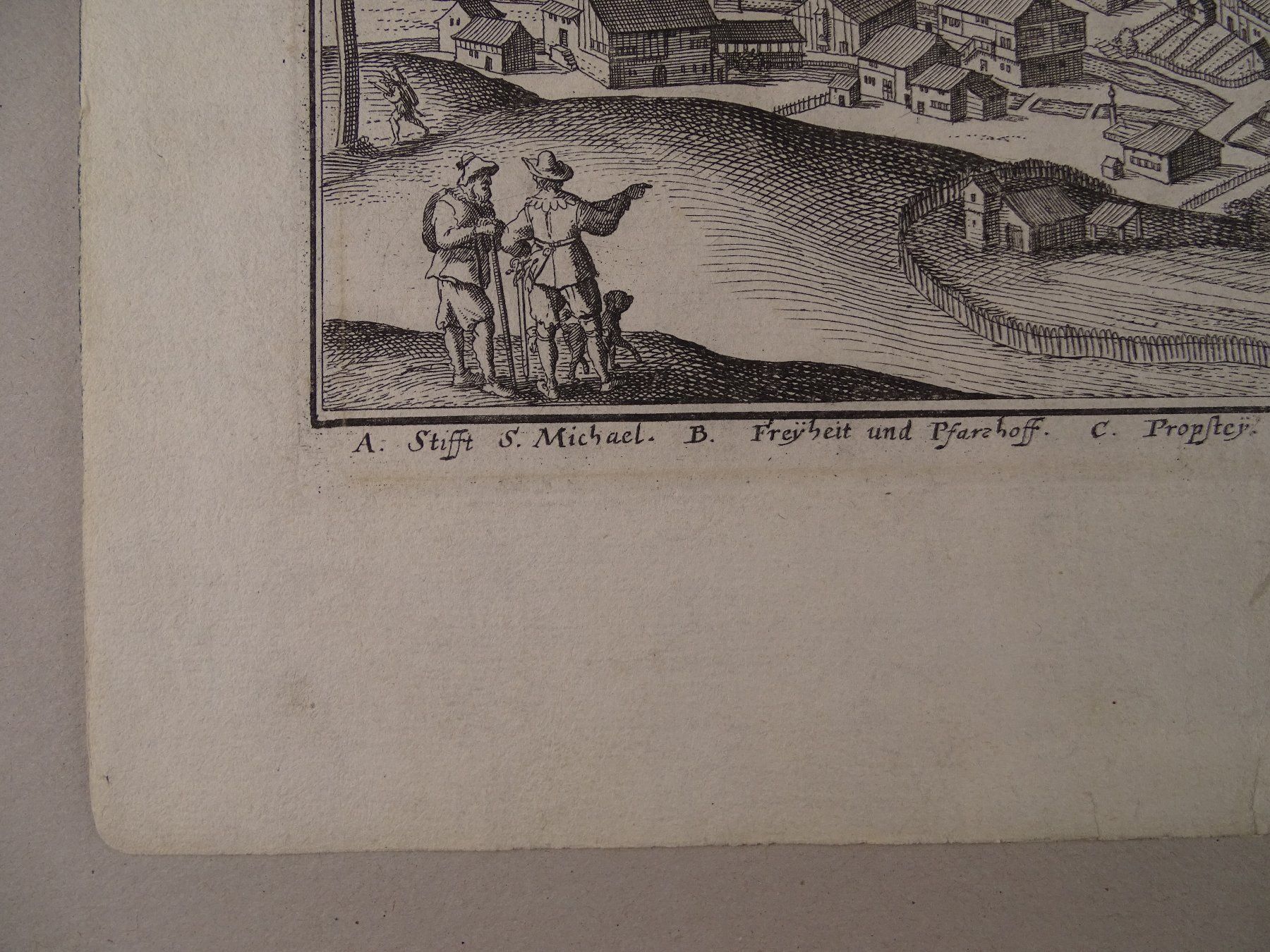Incisioni: BEROMÜNSTER, KUPFERSTICH 1654 – Usato da Grüningen venduto da Kartensammler 3