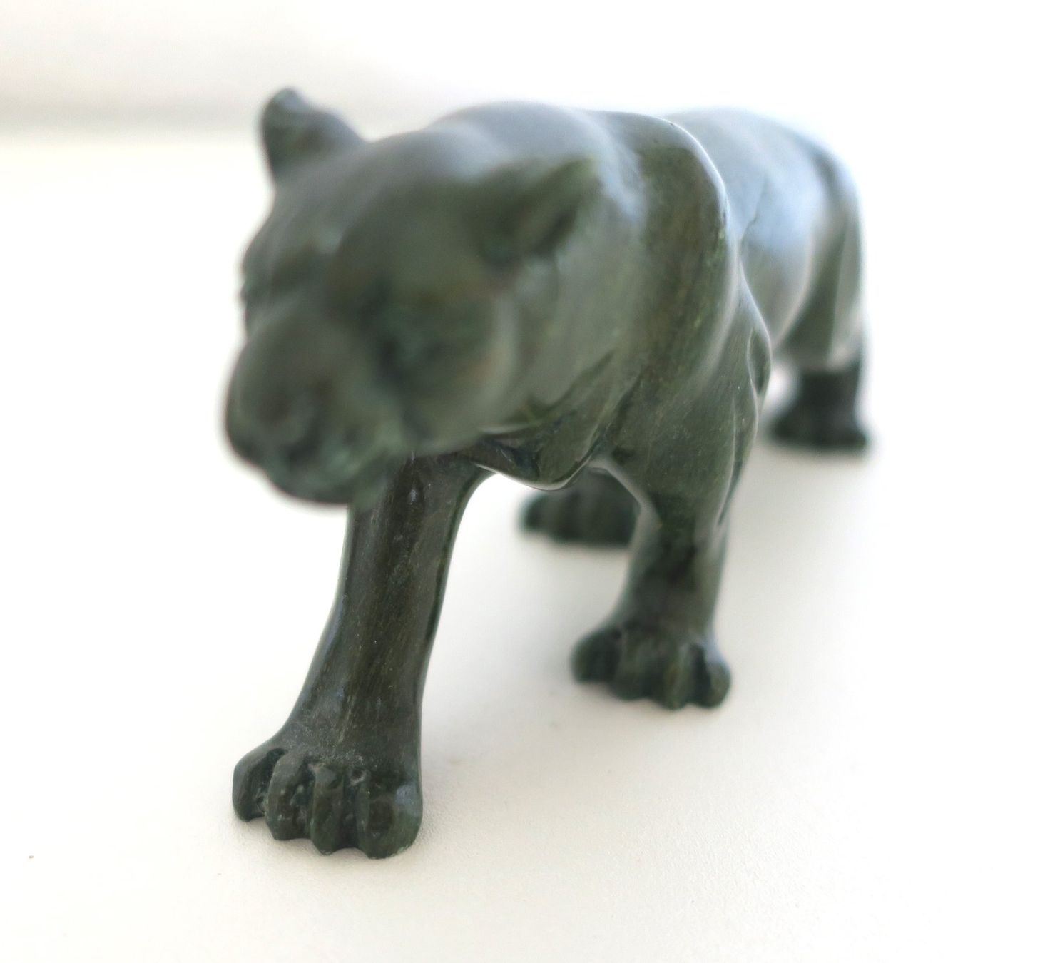 Figuren: Grosse Verdit Figur Leopard Halbedelstein – Defekt aus Staad SG von 4bu4 3