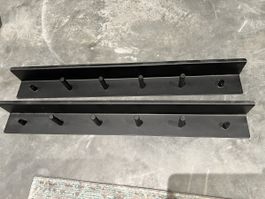 Zwei Garderobenleisten Garderobe Wandhalterung