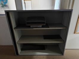 Aktenschrank/Materialschrank grau, Metall