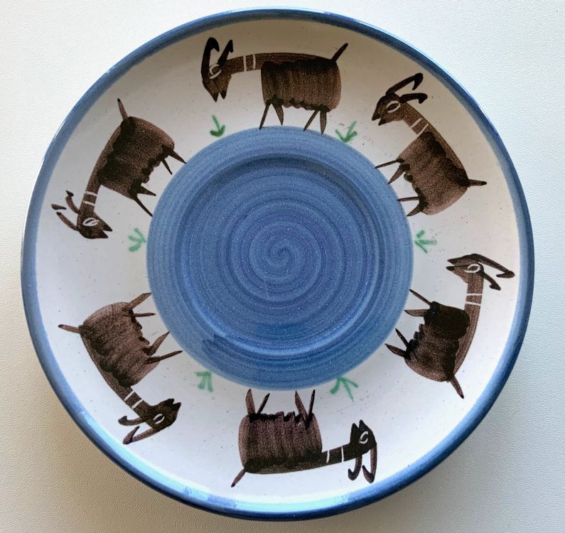 Vincenzo Pinto Vietri Goat Design Studio Keramik handbemalt (Gebraucht ...