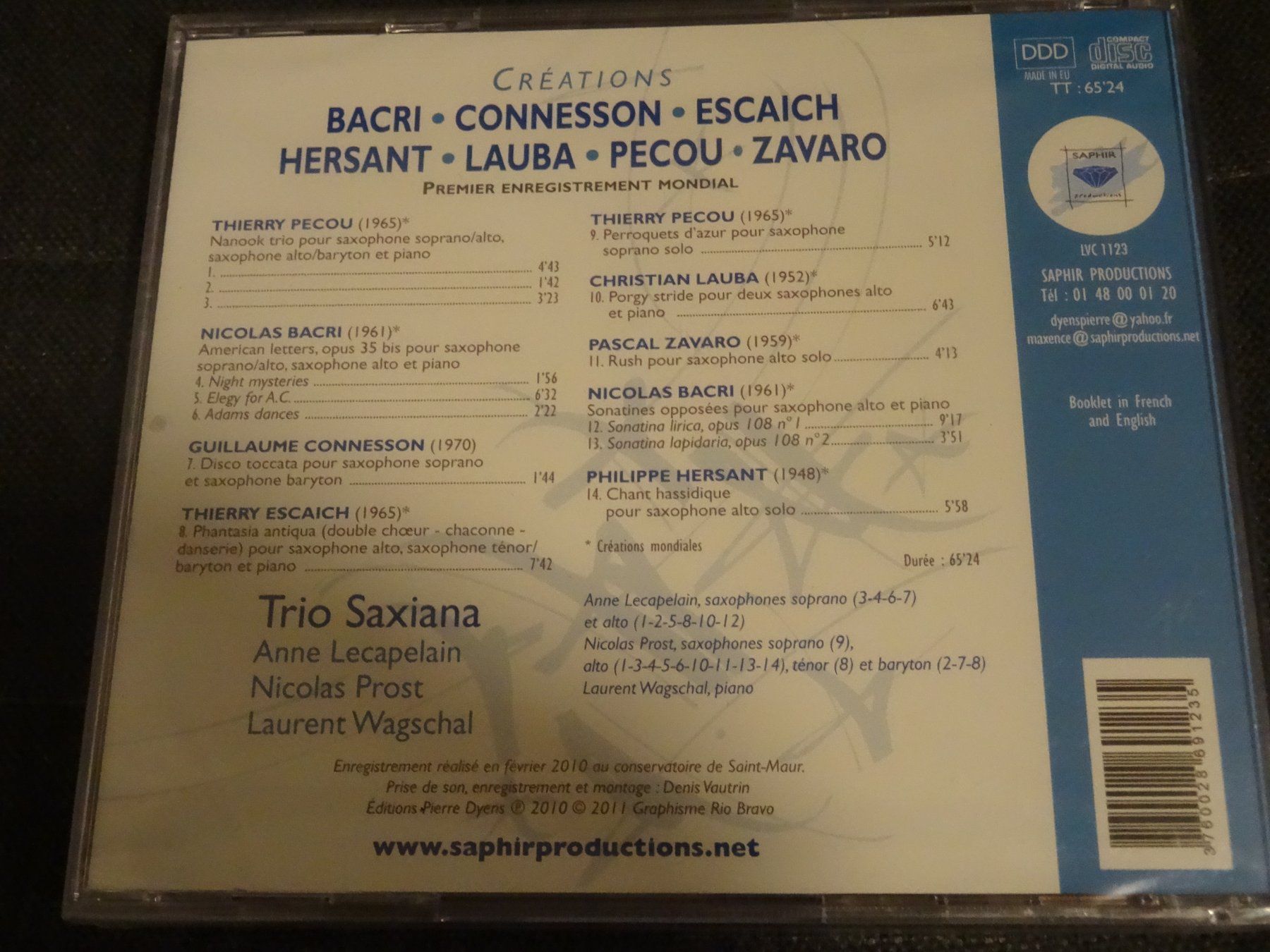 CD: Creatons - Bacri - Connesson - Escaich CD – Nuovo e nell'imballaggio originale da Olten venduto da Disc-Ausverkauf 1