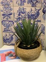 wunderschöne Agave im Topf 40cm / Kunstpflanze