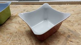 Bowl GN 1/6, 176*162*100mm, innen weiss aussen rot