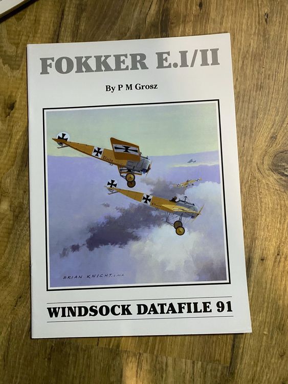 BUCH ENG FOKKER E.I/II WWI WINDSOCK DATAFILE 91 | Kaufen Auf Ricardo