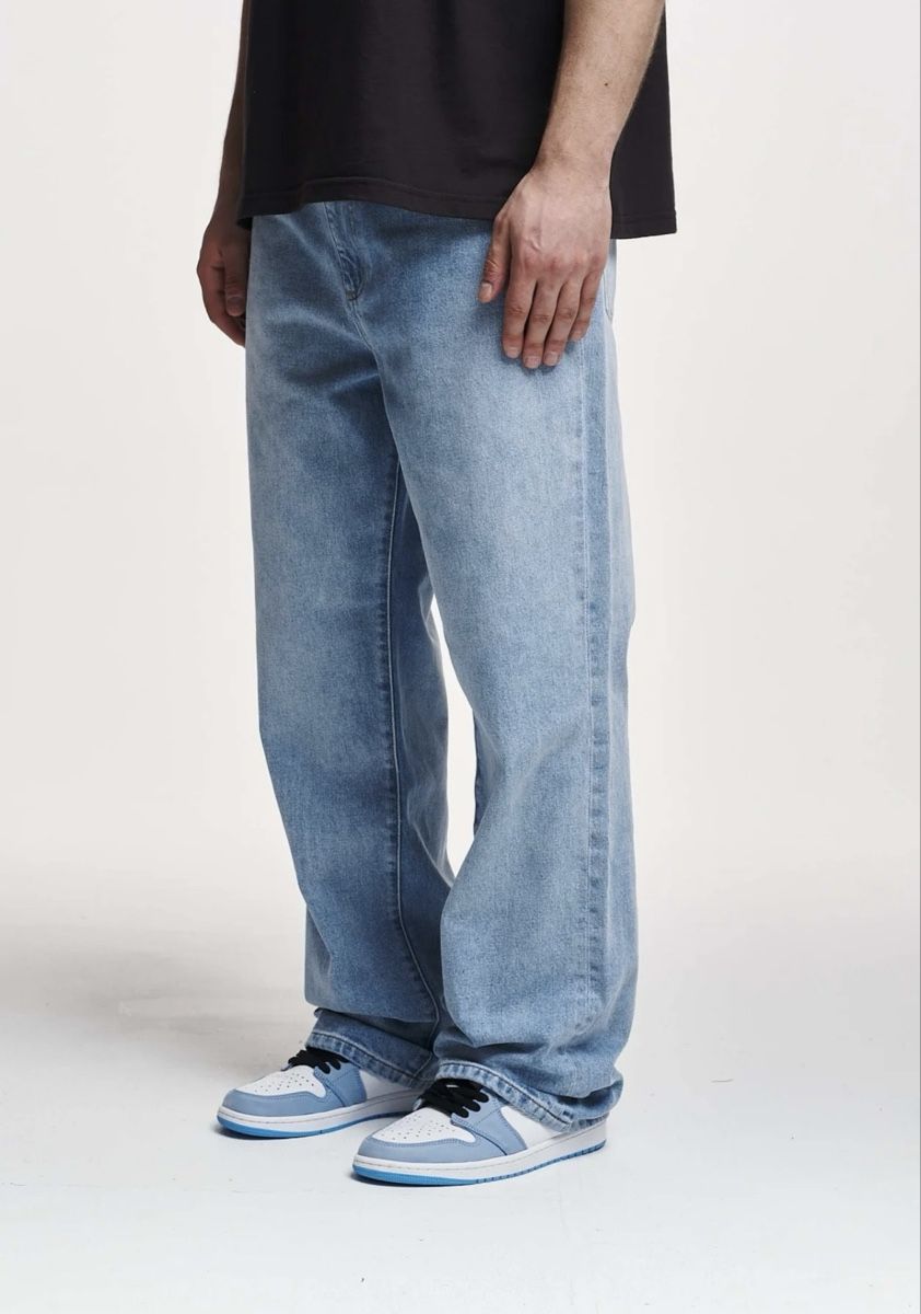 Jeans: Basic Washed Baggy Jeans - light blue – Usato da Münchenbuchsee venduto da nia_w9q5
