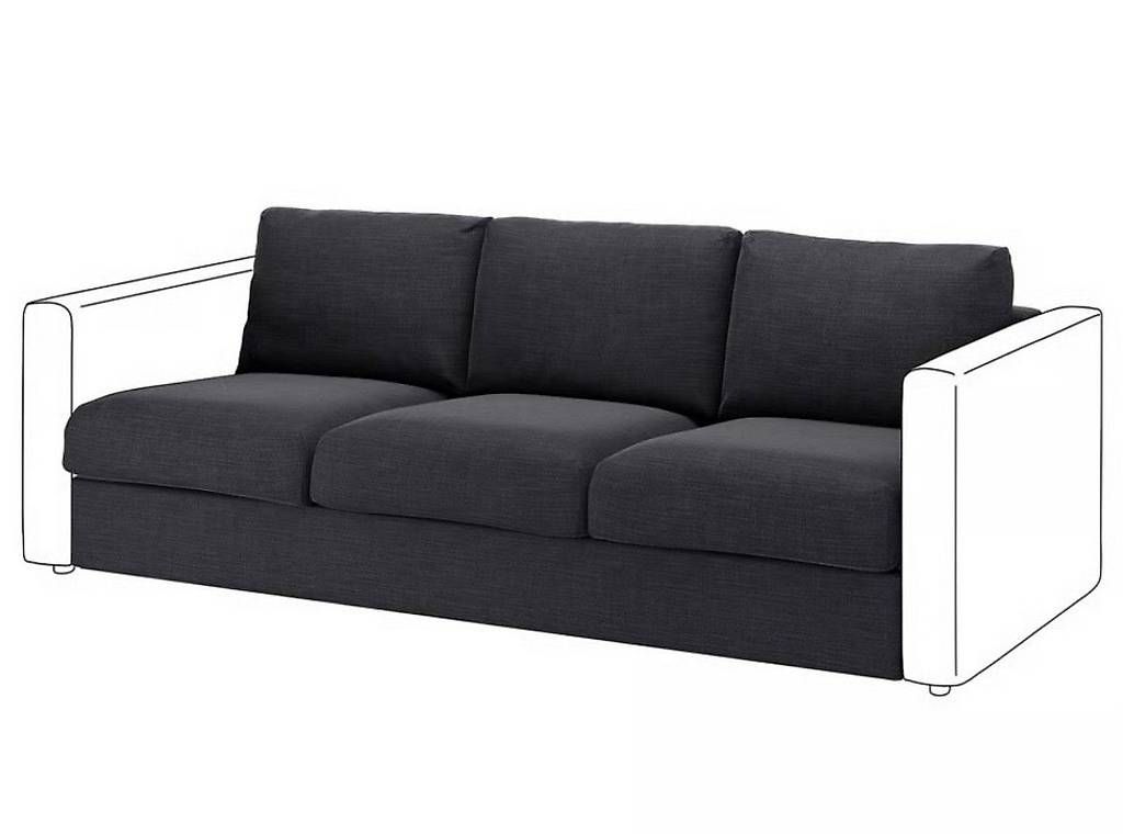 Poltrone: VIMLE Bezug Sitzelement 3, Hillared anthrazit – Usato da Basel venduto da art_prk8 1