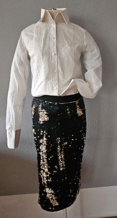 Glitzernder Paillettenrock von H&M, XS, perfekt für Feste!