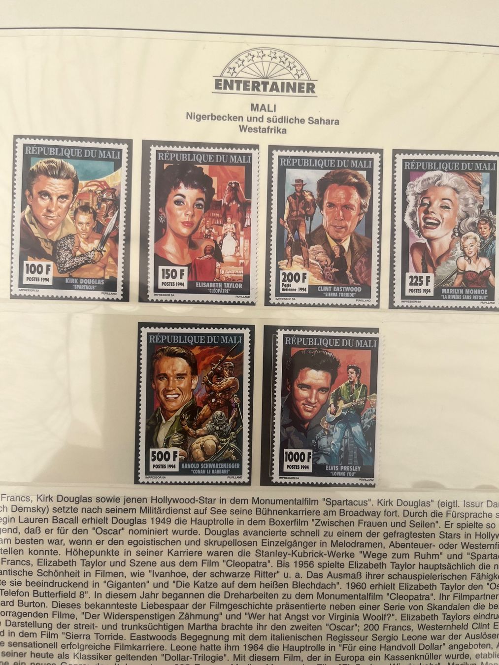 Albums: ENTERTAINER BRIEFMARKEN SAMMLUNG – D'occasion à Jona par Micicco 8