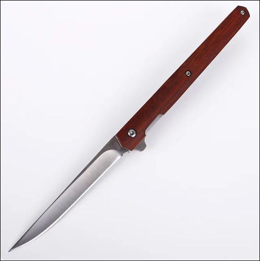 Coltelli tascabile: Taschenmesser gebogene Klinge, Lederetui – Nuovo e nell'imballaggio originale da Burgdorf venduto da XJ6