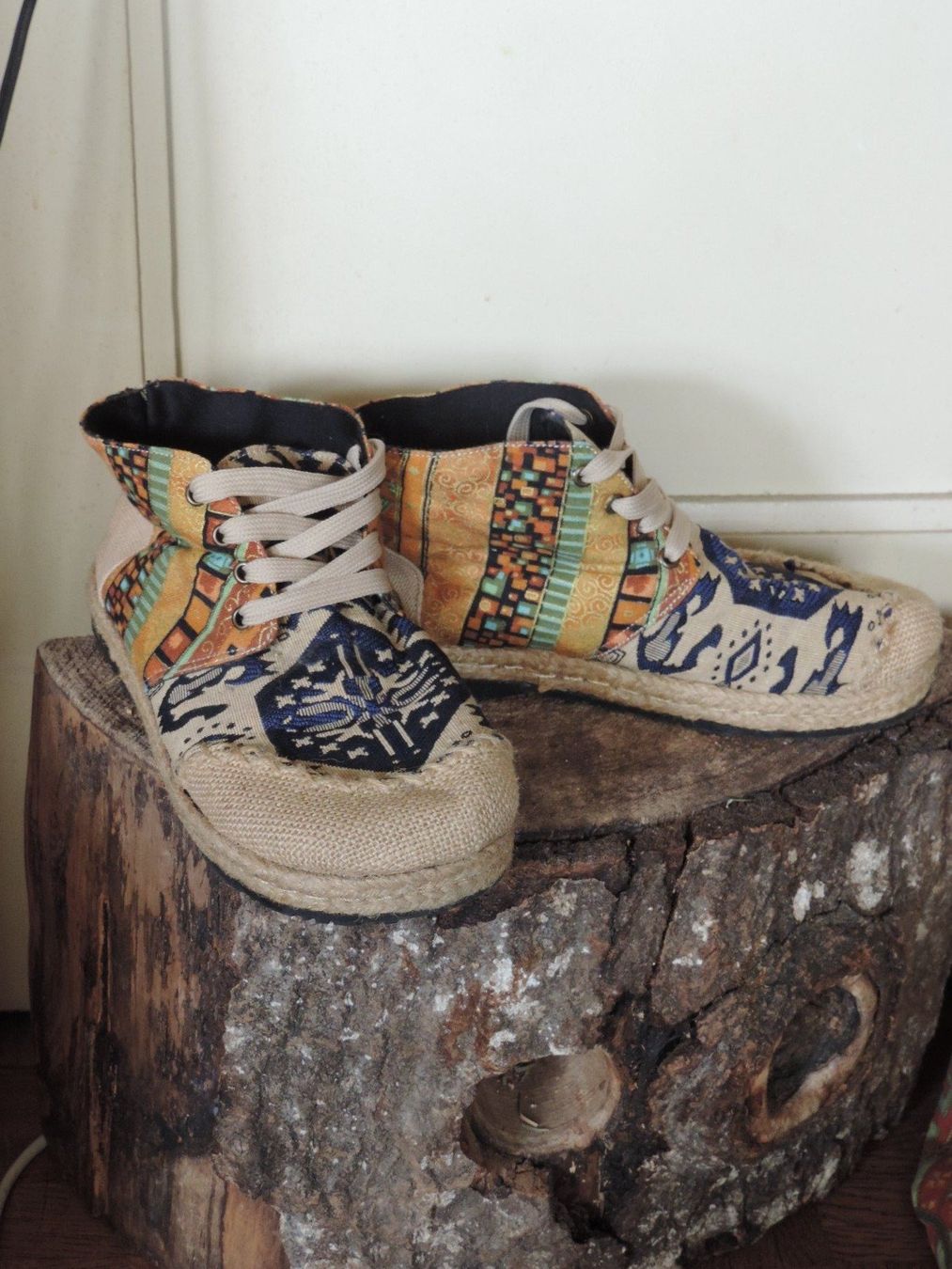 Scarpe da uomo: chaussures en toiles bohème – Nuovo (secondo la descrizione) da Genève venduto da Axelle333