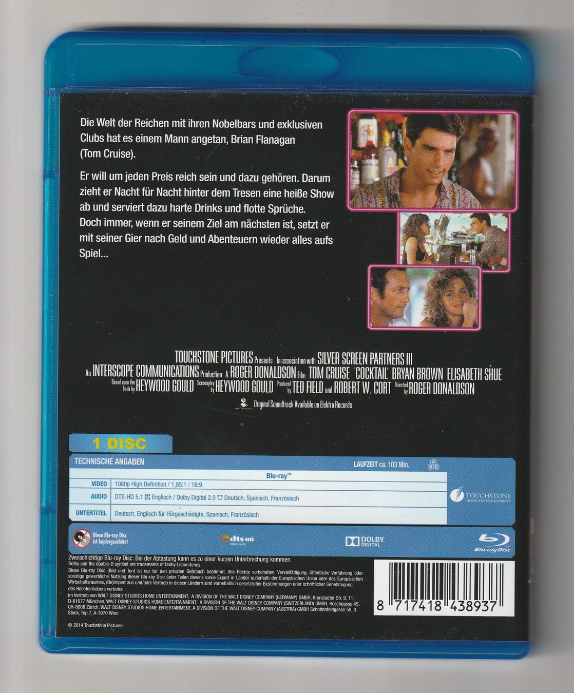 Tutti i DVDs: Cocktail - Tom Cruise - Blu-ray – Usato da Beringen venduto da Ostrul 1