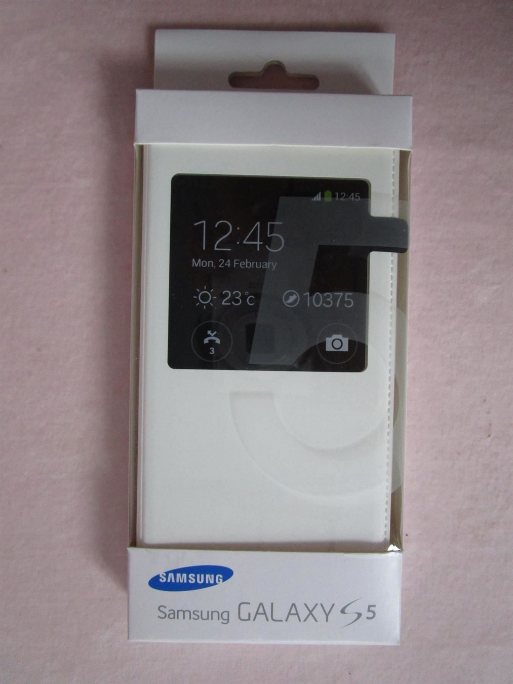 Samsung Cover & Protezioni schermo: Original Samsung Flip Cover S5 S-View case weiss – Nuovo e nell'imballaggio originale da Eschenbach SG venduto da brocarte
