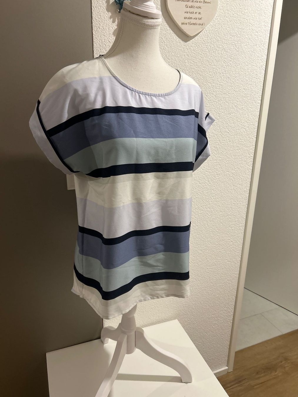 T-shirt: Shirt weiss  gestreift von MONTEGO Gr. 36 – Usato da Brunnen venduto da Nala2929
