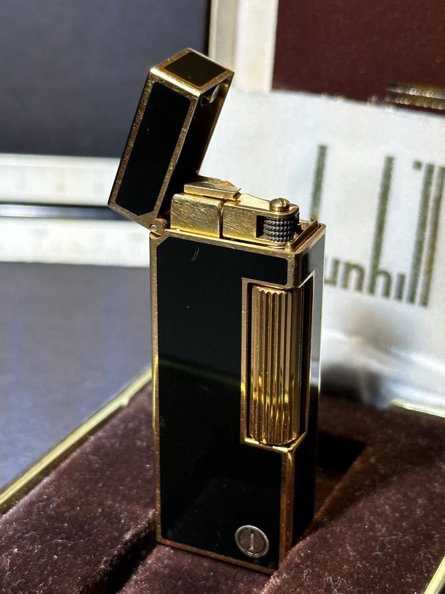 Dunhill Feuerzeuge: Dunhill Rollagas Lighter Black & Gold with box – Gebraucht aus Zürich von RatsTreasure 3
