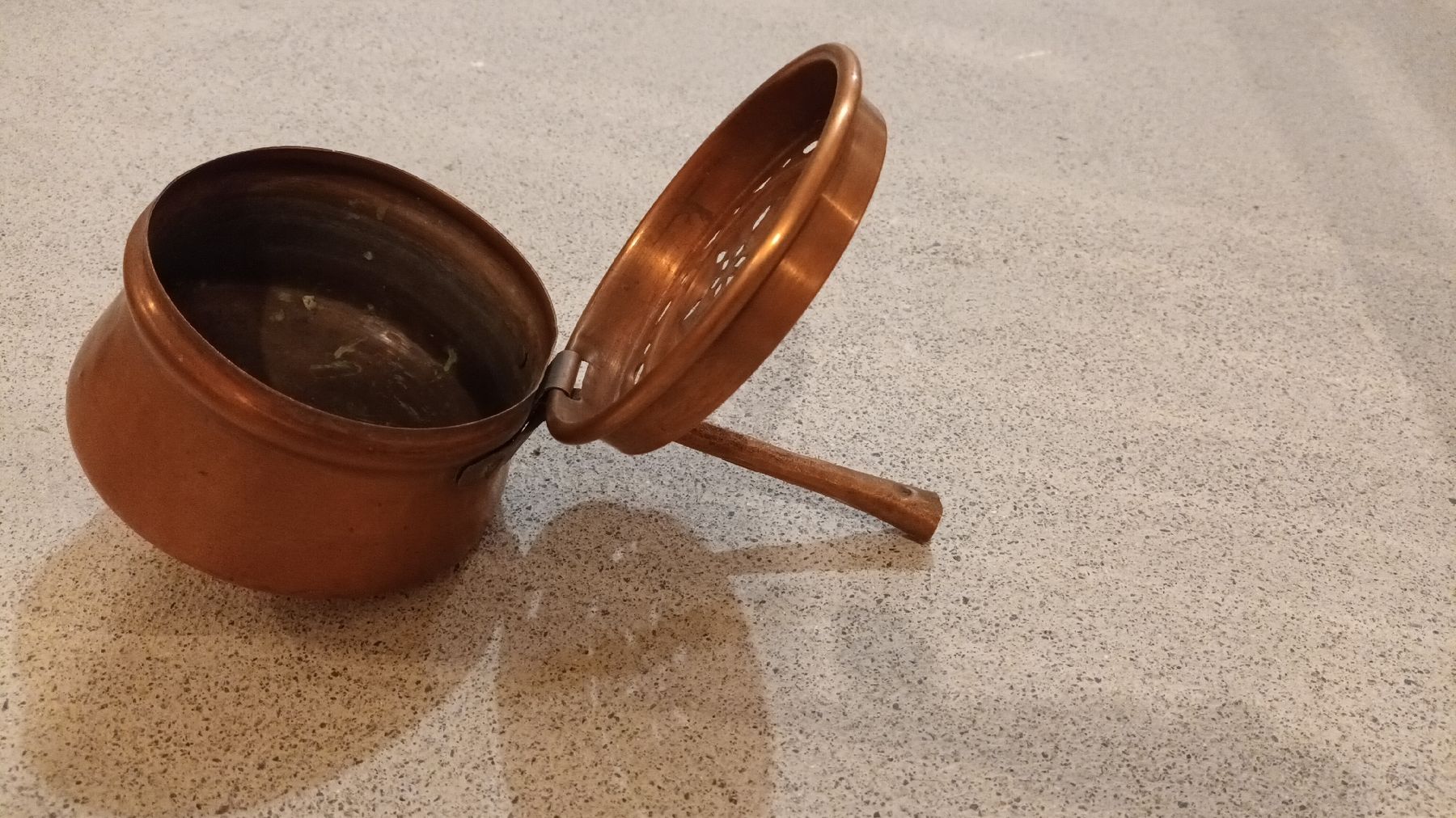 Pfannen: Antike Kupferpfanne 17cm Durchmesser – Gebraucht aus chur von erika025 1