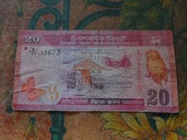 SRI LANKA  (C)  20   Rupees   Billet