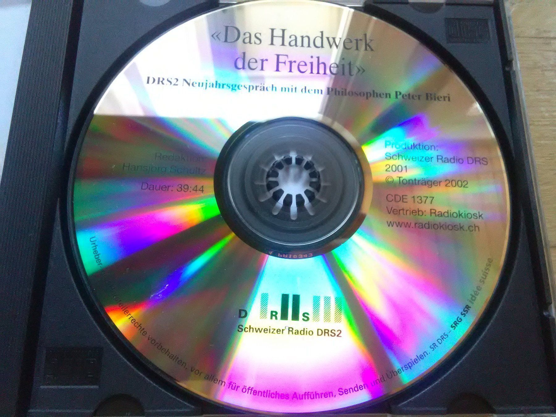 Audiolibri: Peter Bieri (Das Handwerke der Freiheit) – Usato da St. Gallen venduto da elk2021 1
