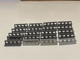 LEGO - 20 Graue Zaunsteine