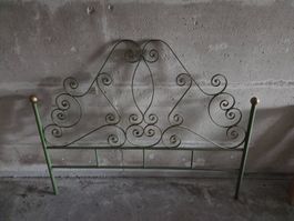 Kopfteil des Bettgestells (145cm) – Vintage Grün/Gold