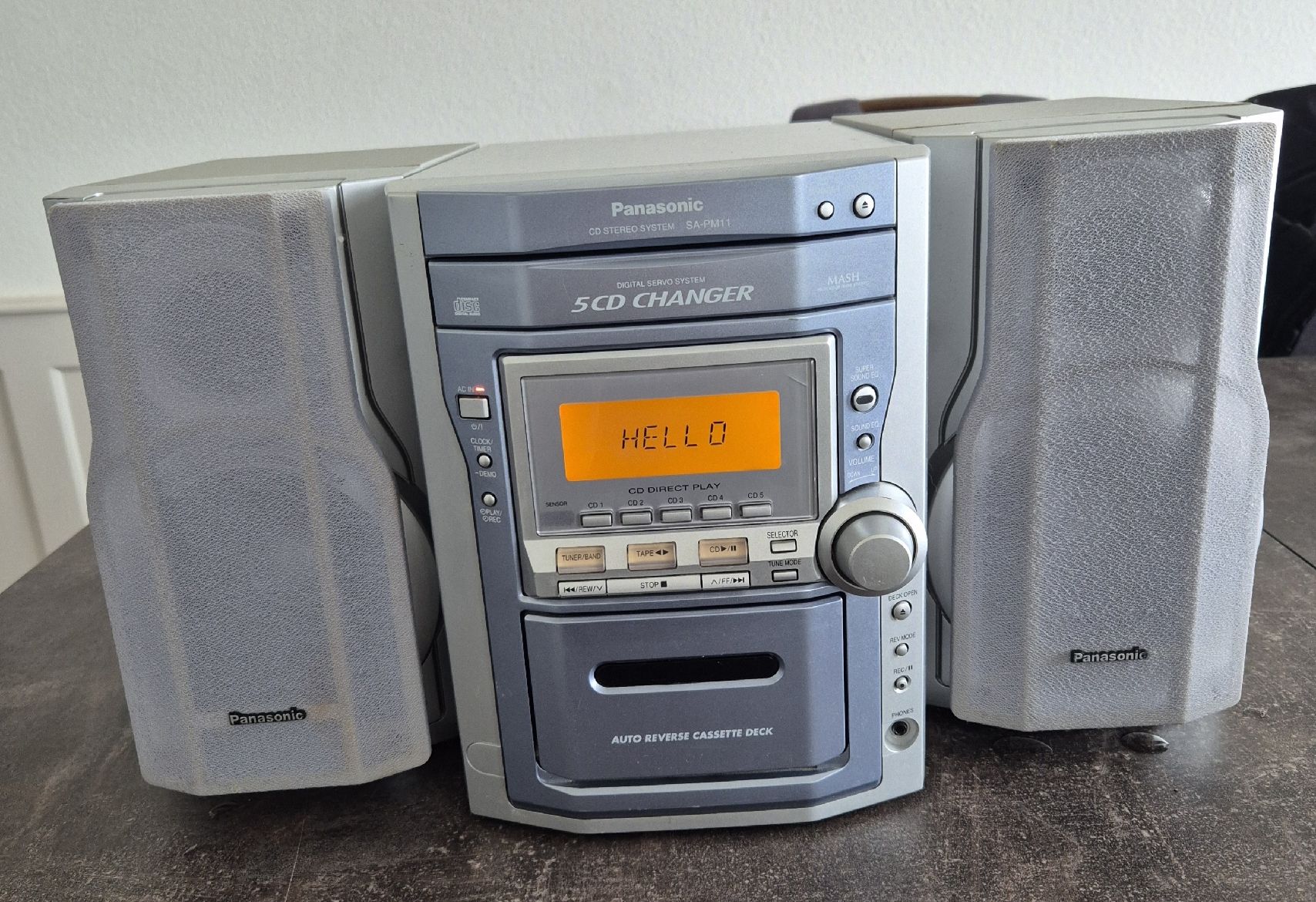 Panasonic Lettore multimediale & Streamer: PANASONIC SA-PM11 mini-chaine, chargeur 5 cd – Usato da LA CHAUX-DE-FONDS venduto da Ruchet72