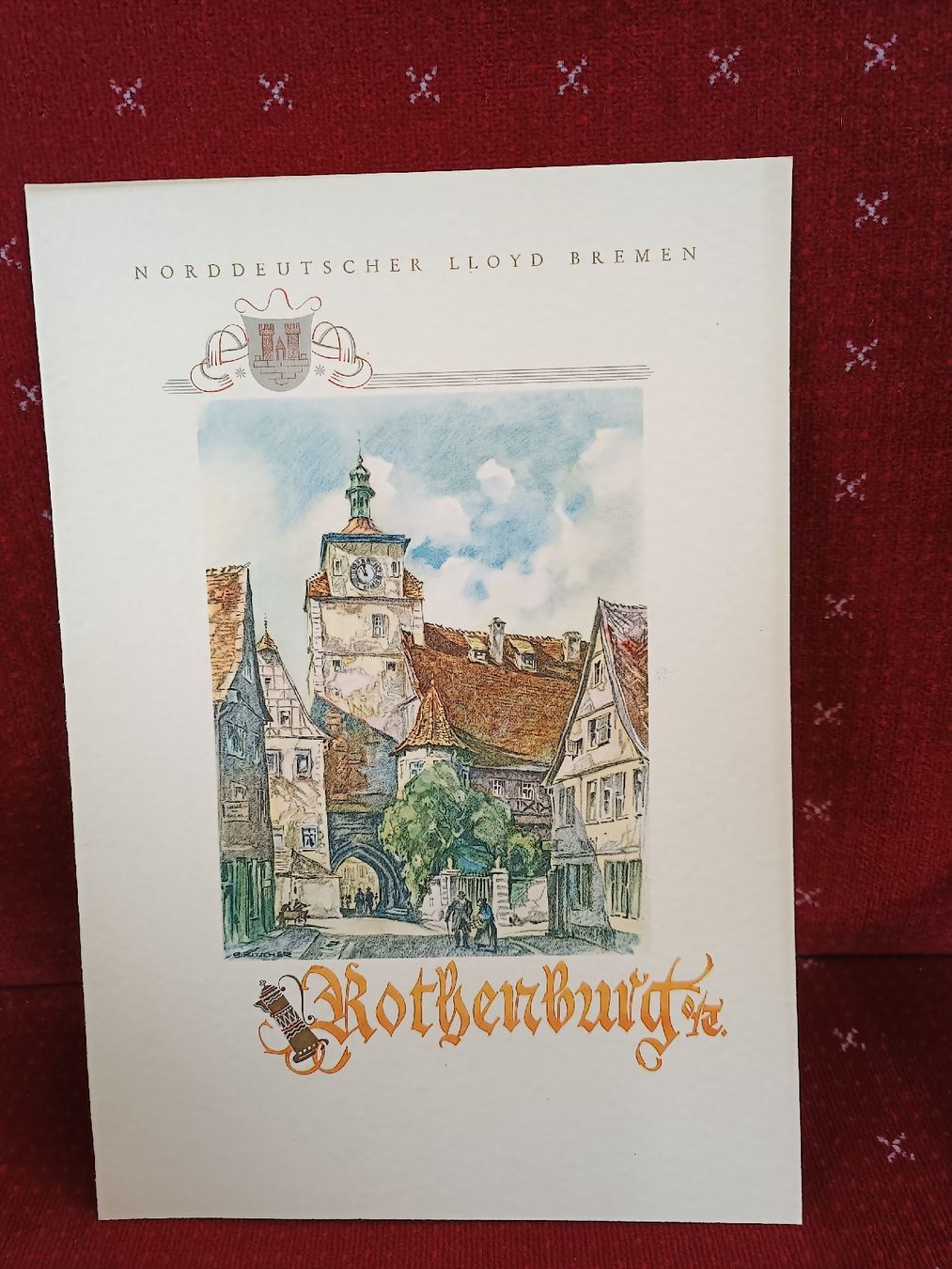 Documenti: Lot Historische Menu Karten / Dampfer "General von Steuben" – Usato da Brugg AG venduto da Ente015 7