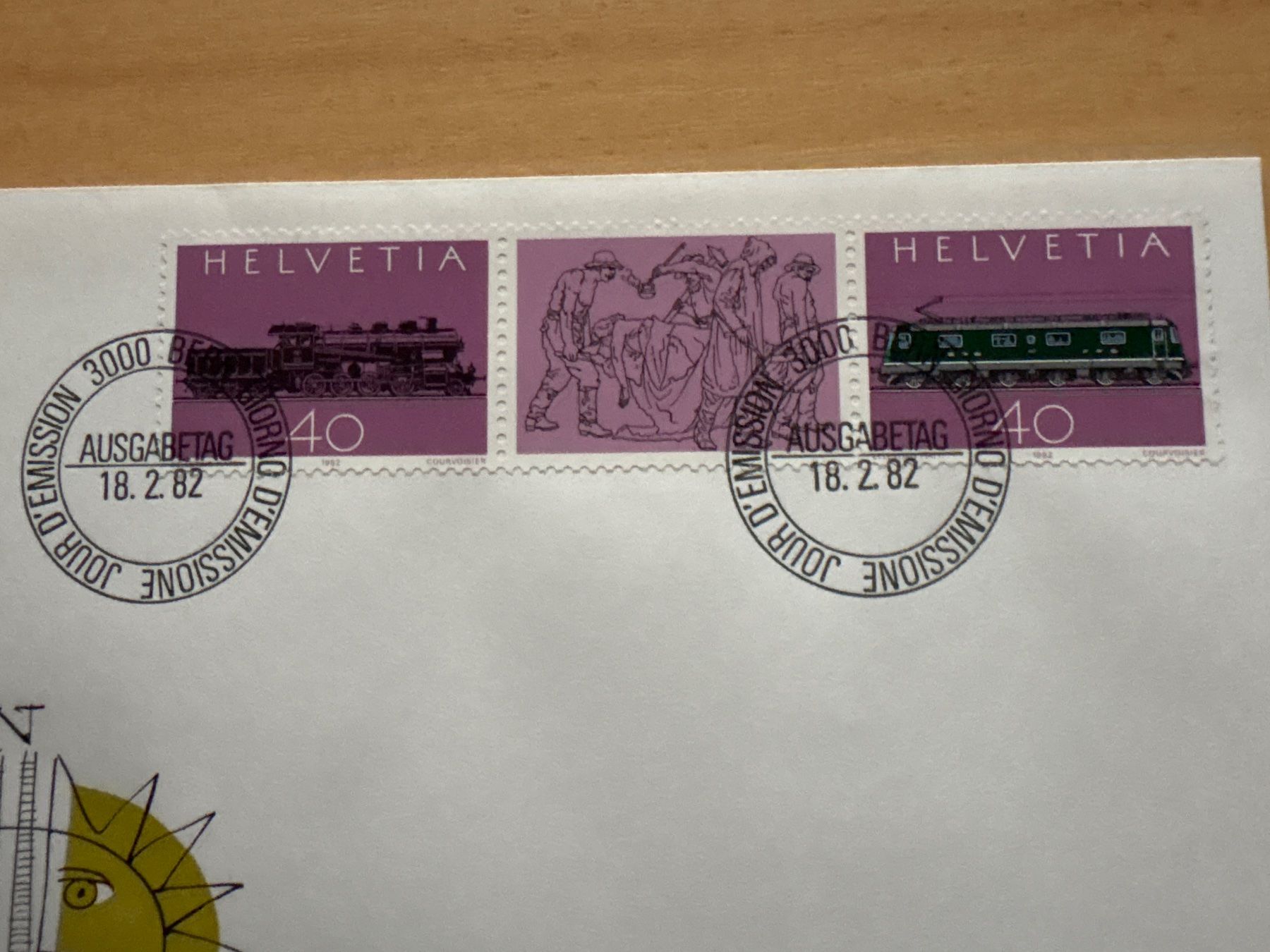 Alle Briefmarken: Gotthardbahn Ersttagsbrief 18.2.1982 Briefmarke Schweiz – Gebraucht aus Ibach von lisch3 1