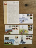 Schweiz - 5 FDC mit illustrierten Couvert Sondermarken 