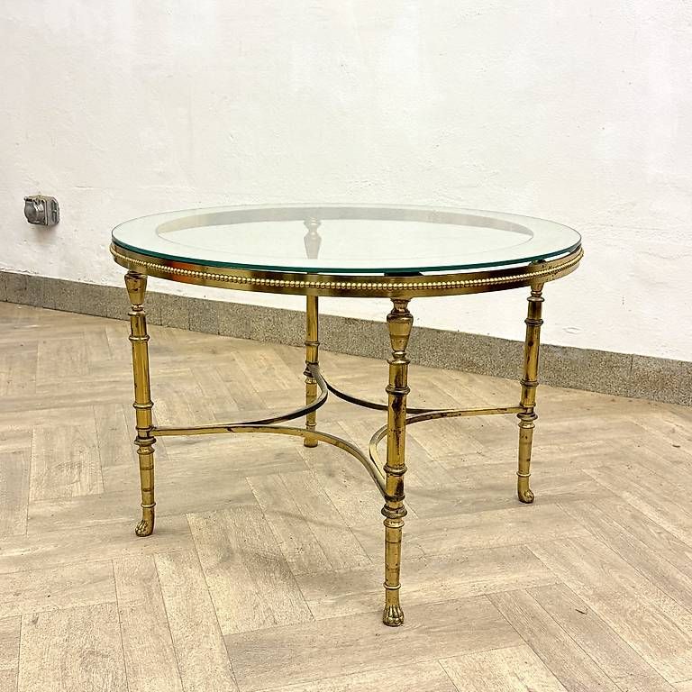 Tavoli: 70er Messing Clubtable by Maison Charles – Usato da basel venduto da vintory.ch 2