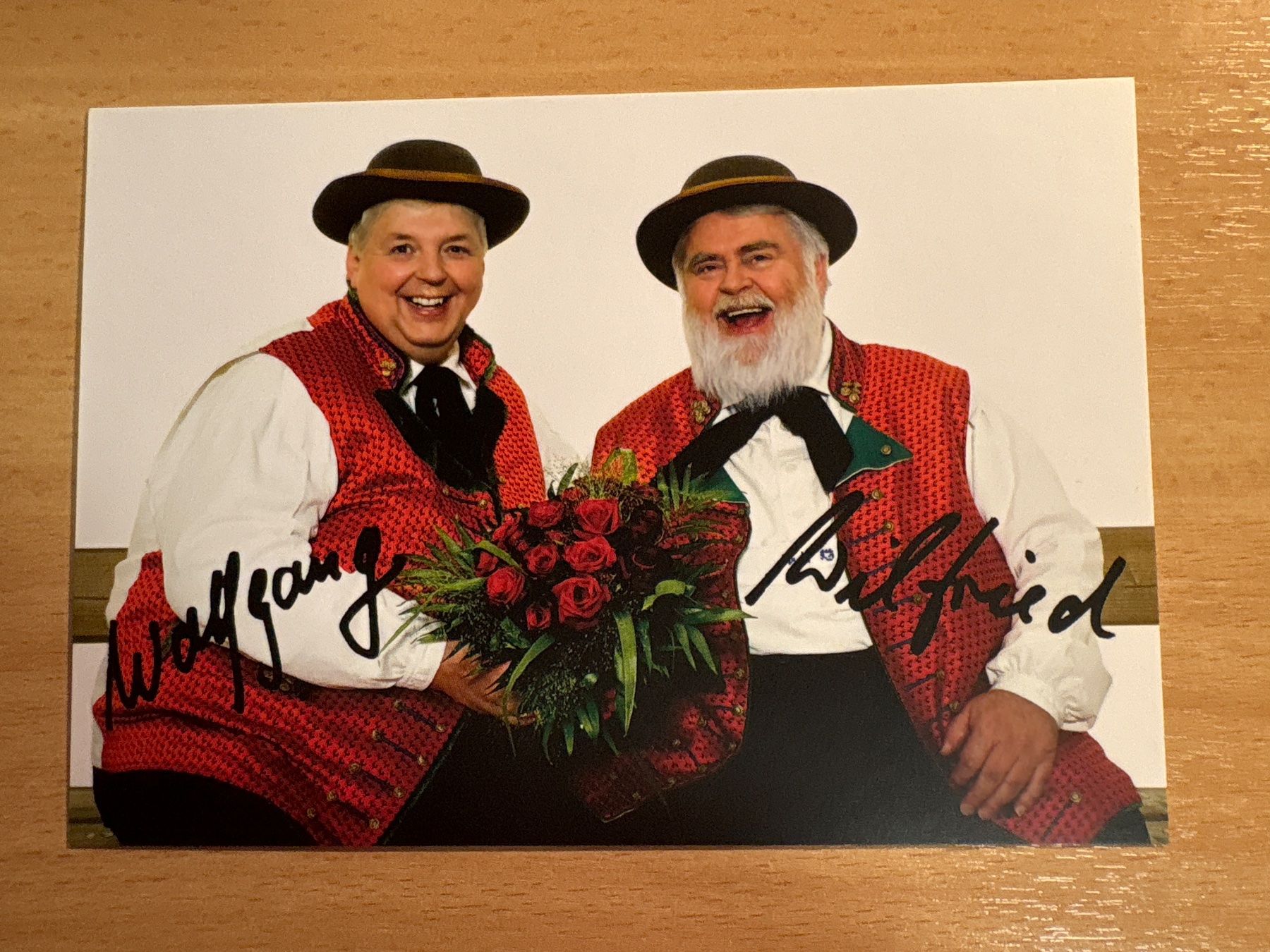Autografi: Autogrammkarte Wildecker Herzbuben, signiert – Usato da Ibach venduto da lisch3