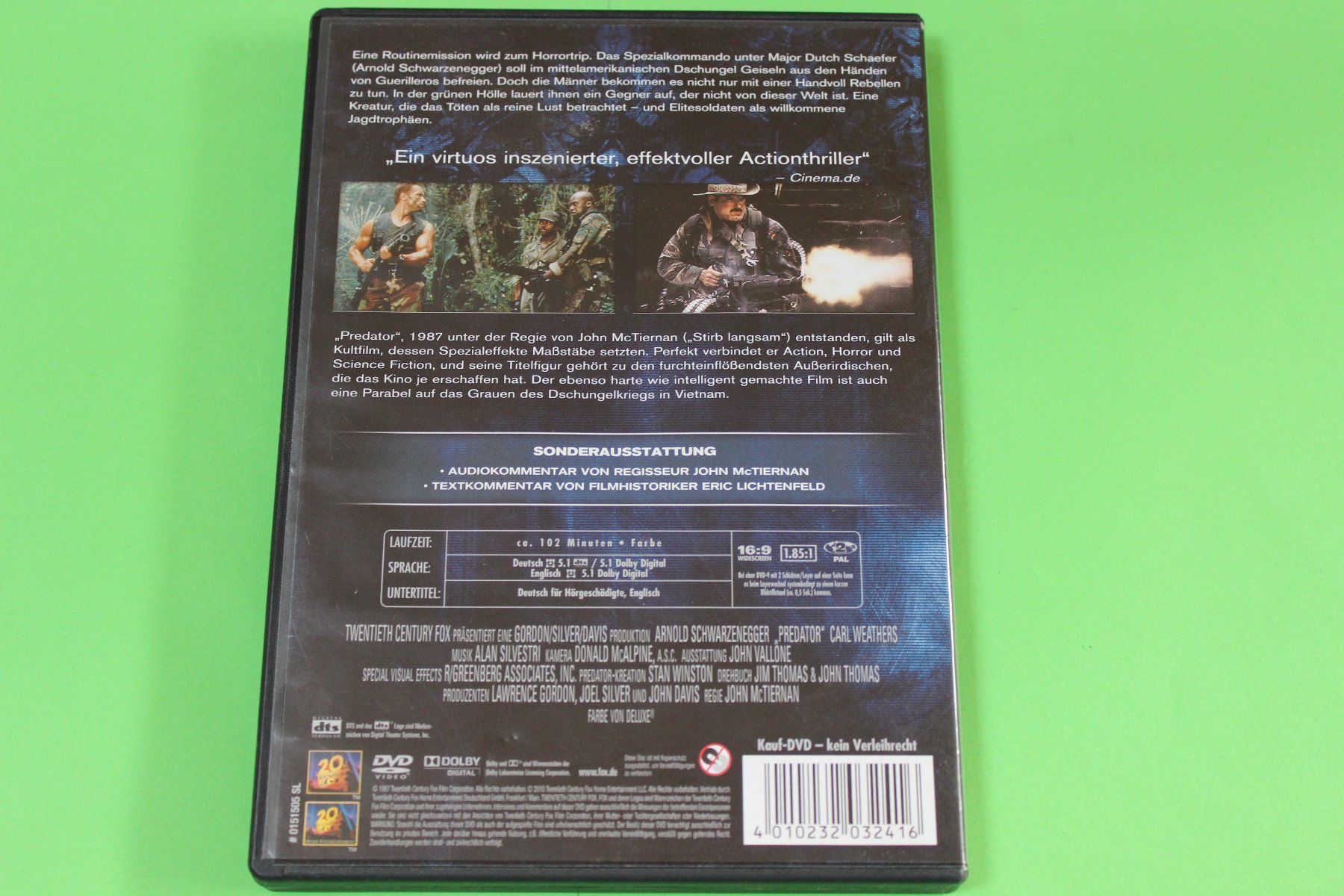 Alle DVDs: PREDATOR (ARNOLD SCHWARZENEGGER) - UNCUT DVD 1987 – Gebraucht aus Tübach von JamesStone 2