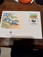 WWF Tonga - Premier jour couverture officielle Lézard 1990