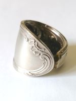 Ring aus alten Silber-Besteck