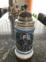 Antiker Bierkrug, König Ludwig II, Sammlerstück