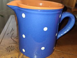 MILCHKRUG MIT SÜSSEN PUNKTN BLAU WEISS