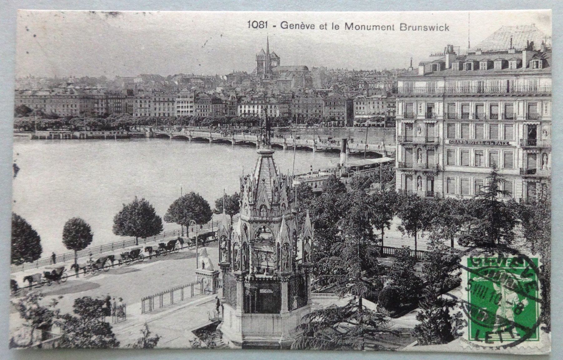 Cartes postales: Genève et le Monument Brunswick – D'occasion à Fétigny par Billy2miny