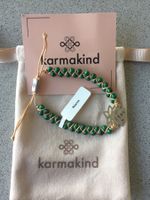 NEU:Karmakind Malachit geflochtenes Armband mit Lotus Symbol