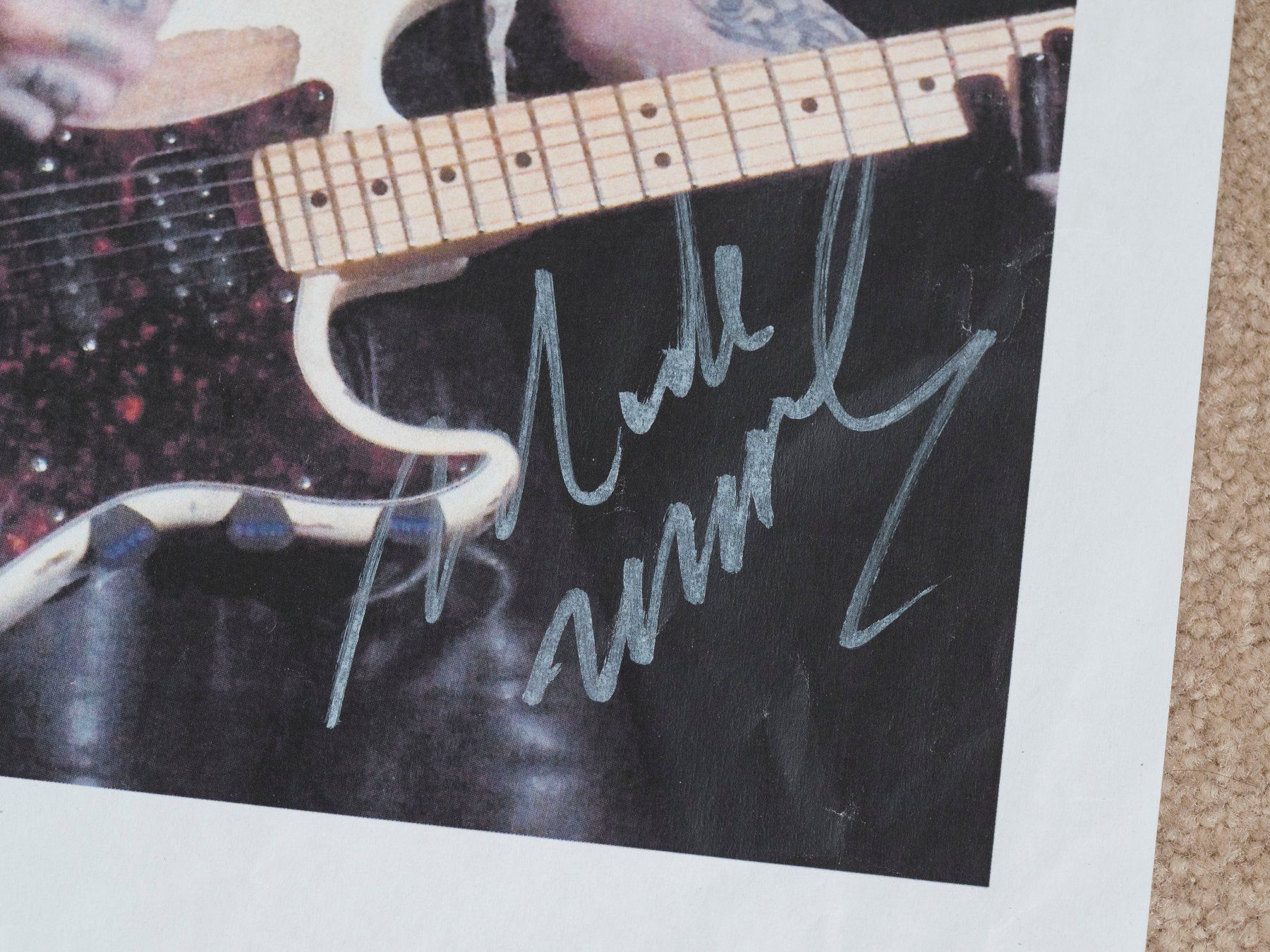 Autografi: Mötley Crüe / Original signierter Laserprinterausdruck – Usato da Matzingen venduto da Jast78