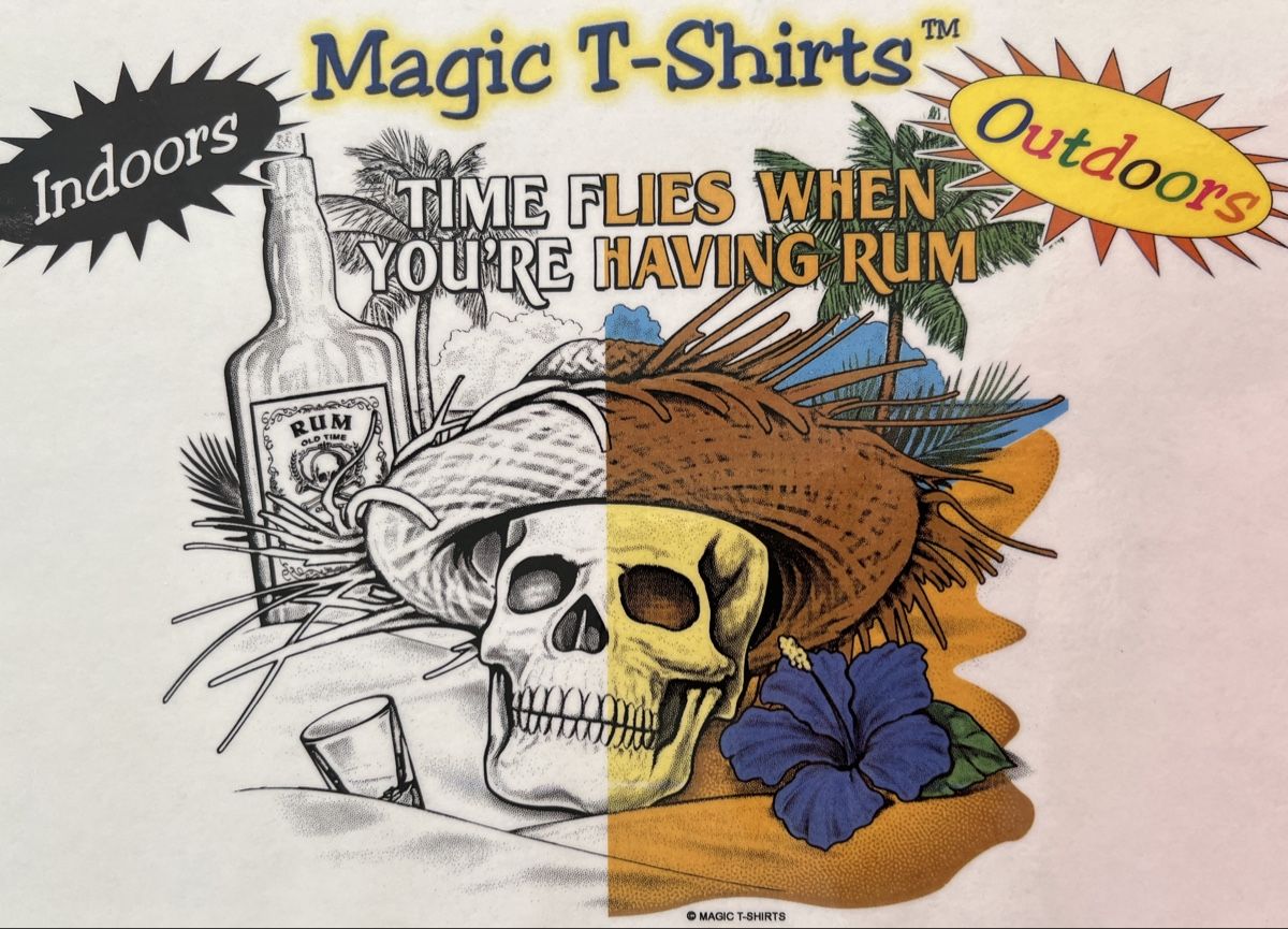 T-shirt: Magic T-Shirt "Time Flies When You're Having Rum" Gr. L – Nuovo (secondo la descrizione) da Rothrist venduto da Digibobi