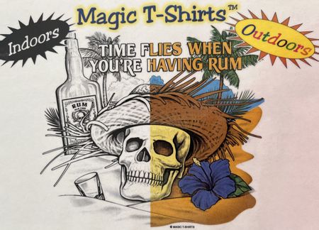 Magic T-Shirt "Time Flies When You're Having Rum" Gr. L