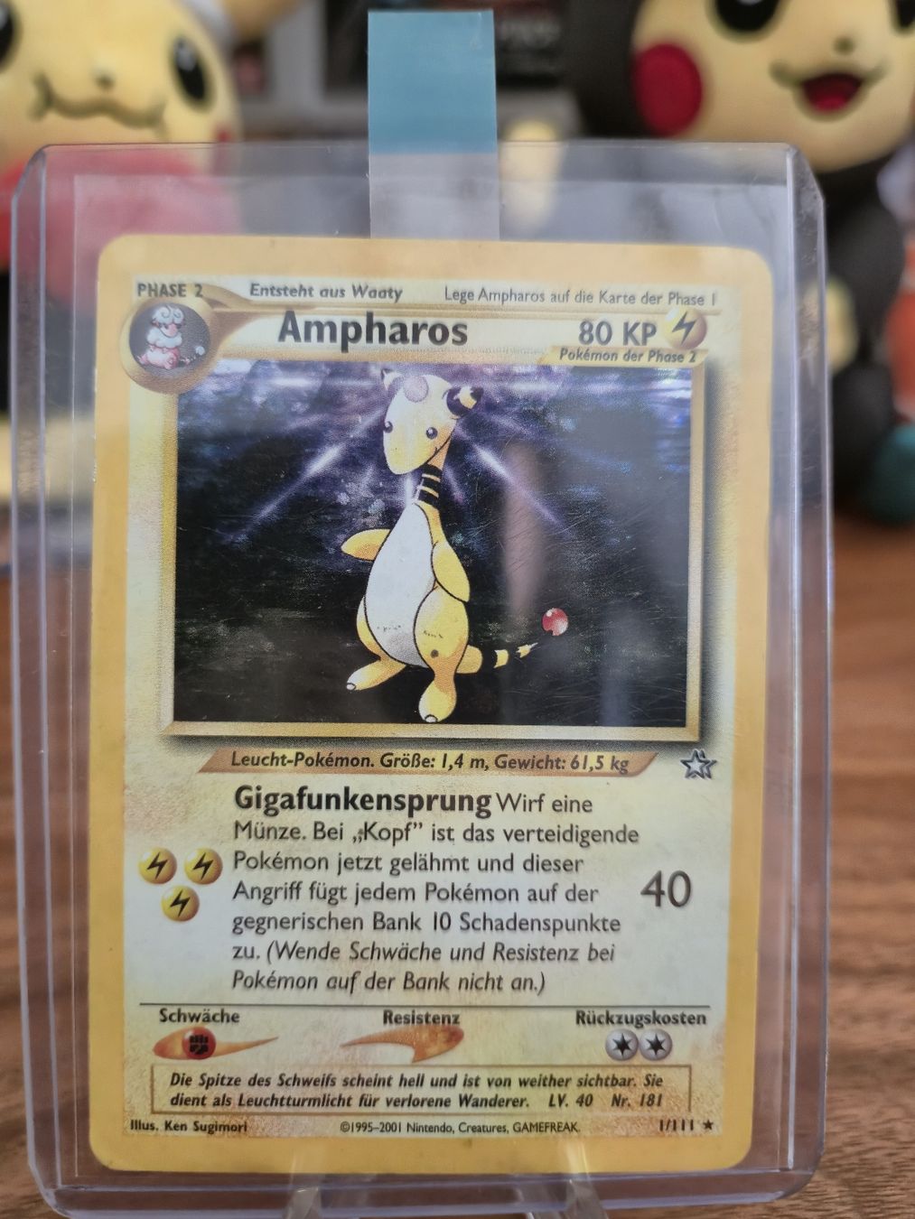 Pokémon Cartes à collectionner: Pokemon Ampharos Neo Genesis – D'occasion à Au SG par Redlinestore