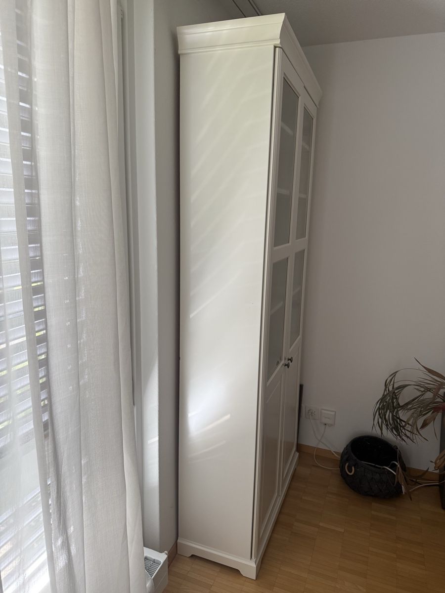 Vetrine: Vitrine Schrank weiss Glastüren  – Usato da Zürich venduto da JBZH 1