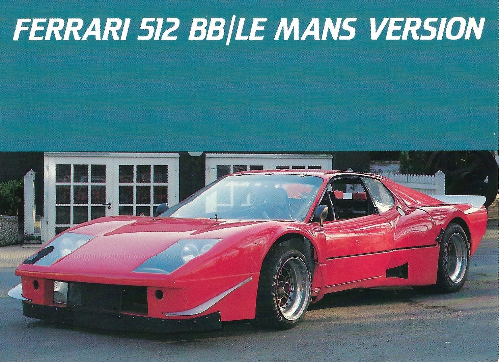 Ansichtskarten: Postkarte, Ferrari 512 BB, Le Mans Version – Gebraucht aus Aarburg von Hktm