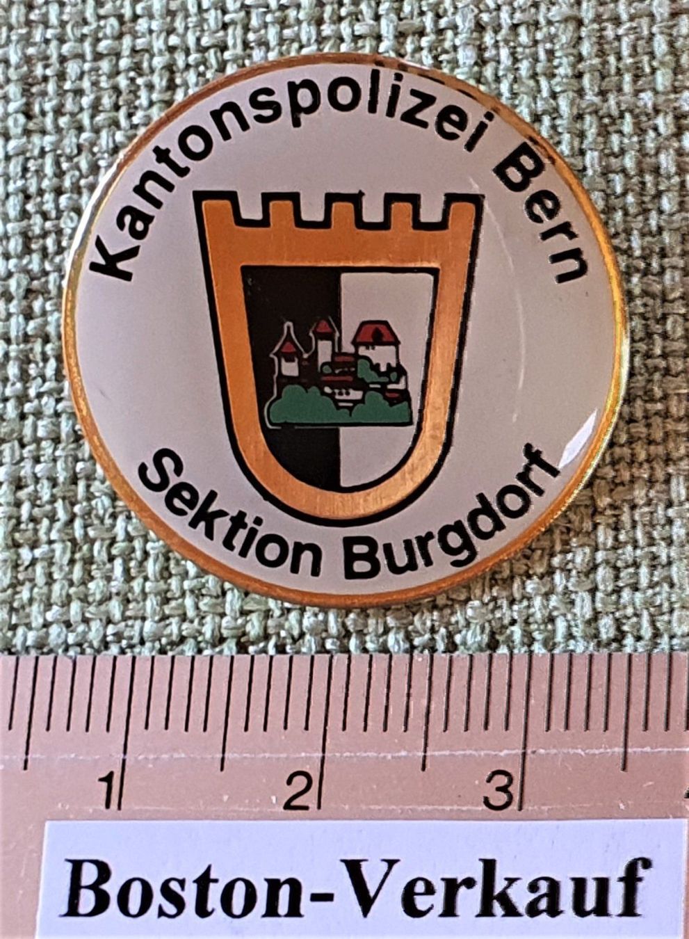 Placchette & Badge: E401 - Pin Kantons Polizei Sek. Burgdorf – Usato da Reinach BL venduto da Boston-Verkauf 1