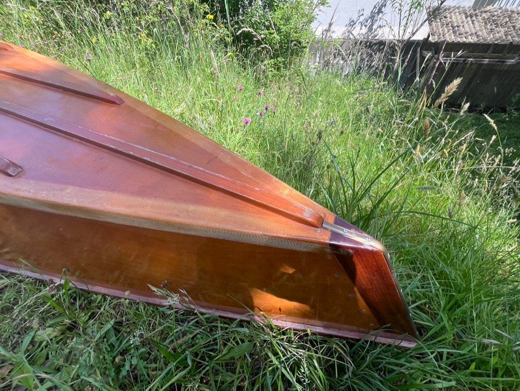 Selbstbau Barche: Kajak Boot Holz mit Paddel – Usato da Biberstein venduto da Ramathur 2