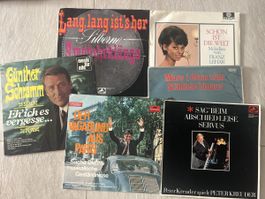 Schlager-Platten-Konvolut: Günther Schramm & Sacha Distel!