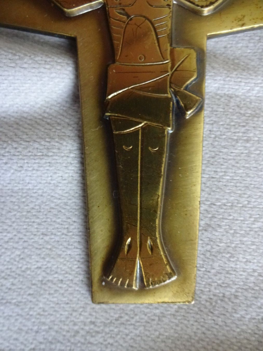 Skulpturen & Statuen: Kleines Metall Kreuz Kruzifix – Gebraucht aus Marly von Rolmax 4