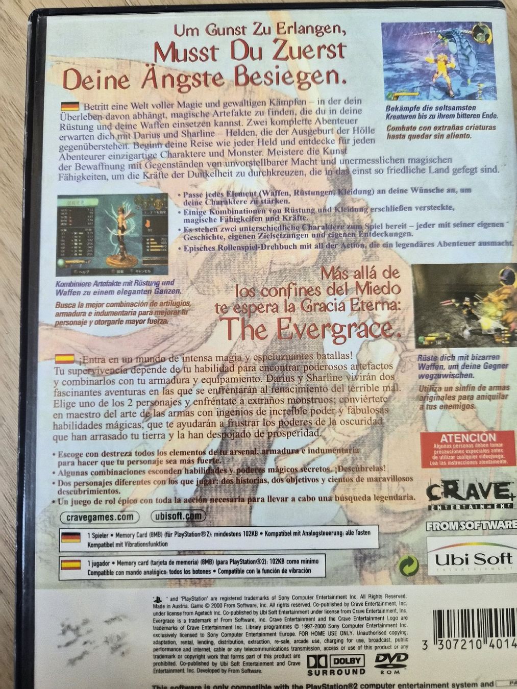Sony Jeux: Jeu PS2 Evergrace – D'occasion à La Joux FR par car_ck96 2