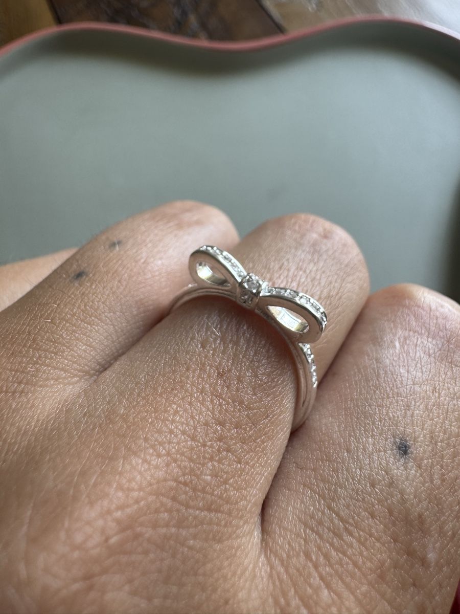 Anelli: Ring Schleife Zirkonia Silber 925 – Nuovo (secondo la descrizione) da Männedorf venduto da mariadelrocioeberle