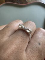 Ring Schleife Zirkonia Silber 925